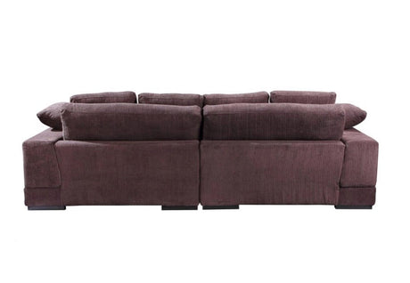 Plunge Sectional Dark Brown by Moe's Home at Eve Furniture