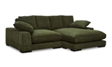 Plunge Sectional Dark Green by Moe's Home at Eve Furniture