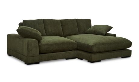 Plunge Sectional Dark Green by Moe's Home at Eve Furniture