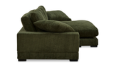 Plunge Sectional Dark Green by Moe's Home at Eve Furniture