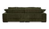 Plunge Sectional Dark Green by Moe's Home at Eve Furniture