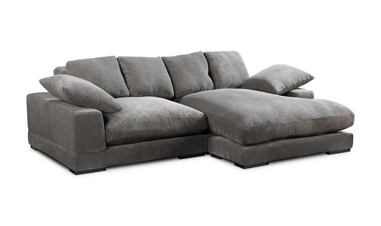 Plunge Sectional Dark Grey by Moe's Home at Eve Furniture
