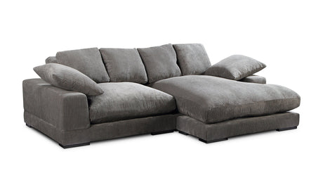 Plunge Sectional Dark Grey by Moe's Home at Eve Furniture