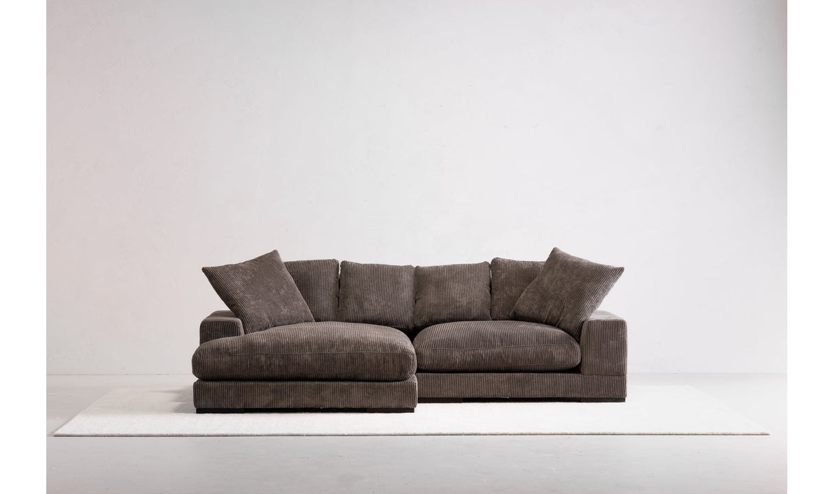 Plunge Sectional Dark Grey by Moe's Home at Eve Furniture