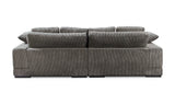 Plunge Sectional Dark Grey by Moe's Home at Eve Furniture