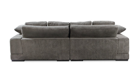 Plunge Sectional Dark Grey by Moe's Home at Eve Furniture
