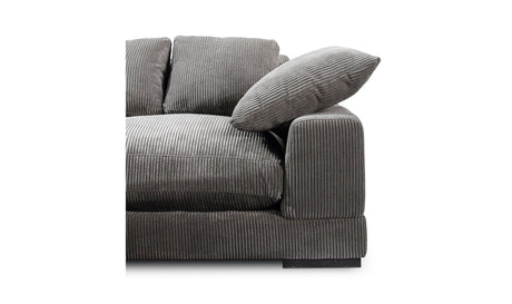 Plunge Sectional Dark Grey by Moe's Home at Eve Furniture