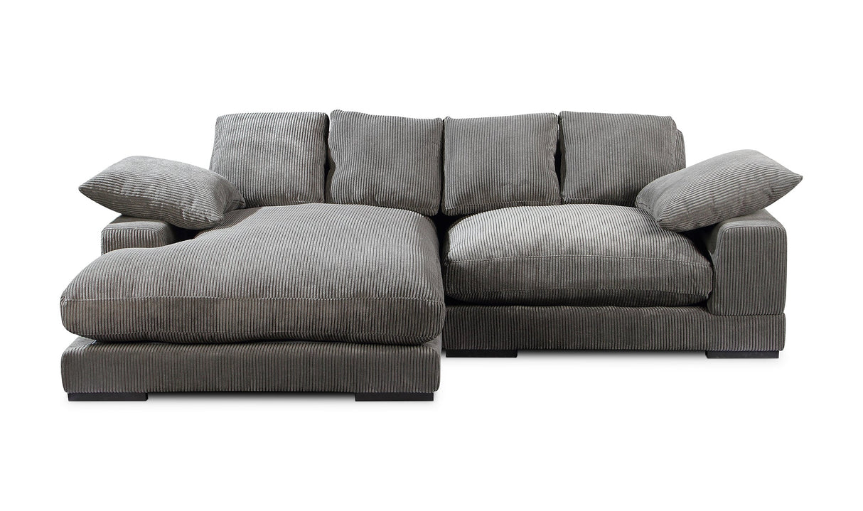 Plunge Sectional Dark Grey by Moe's Home at Eve Furniture