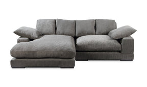 Plunge Sectional Dark Grey by Moe's Home at Eve Furniture