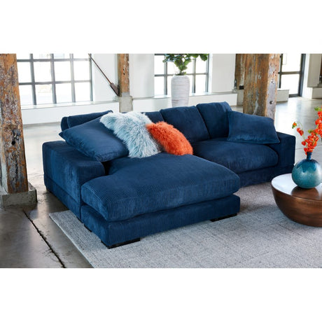 Plunge Sectional Navy by Moe's Home at Eve Furniture