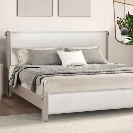 Pocatello White Oak 4-Piece Queen Bedroom Set by Furniture of America at Eve Furniture
