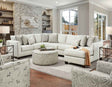 Pocklington Ivory Sectional by Furniture of America at Eve Furniture
