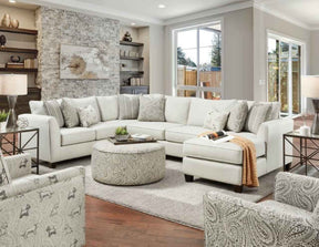 Pocklington Ivory Sectional by Furniture of America at Eve Furniture
