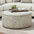 Pocklington Paisley Multi Ottoman by Furniture of America at Eve Furniture
