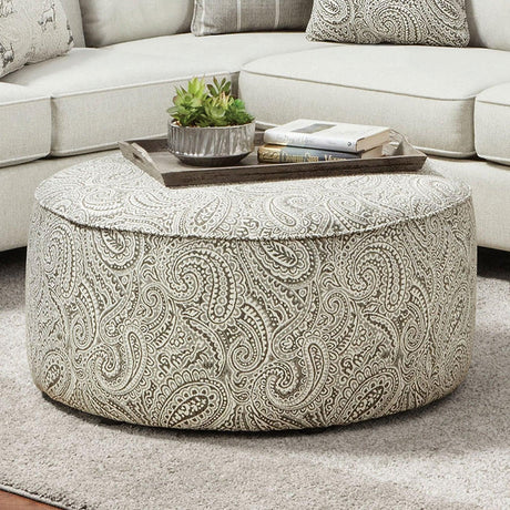 Pocklington Paisley Multi Ottoman by Furniture of America at Eve Furniture