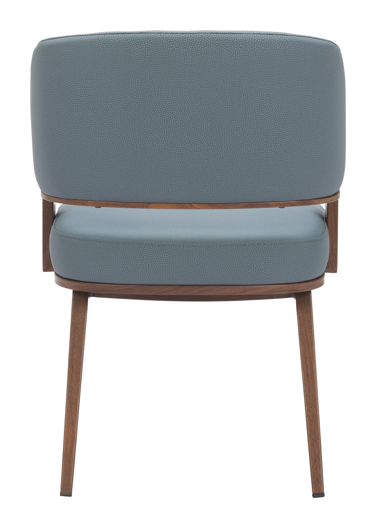 Poise Azure Gray & Walnut Dining Chair by Zuomod at Eve Furniture