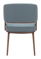 Poise Azure Gray & Walnut Dining Chair by Zuomod at Eve Furniture