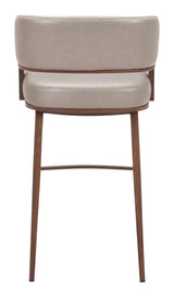 Poise Barstool Brown & Walnut by Zuomod at Eve Furniture