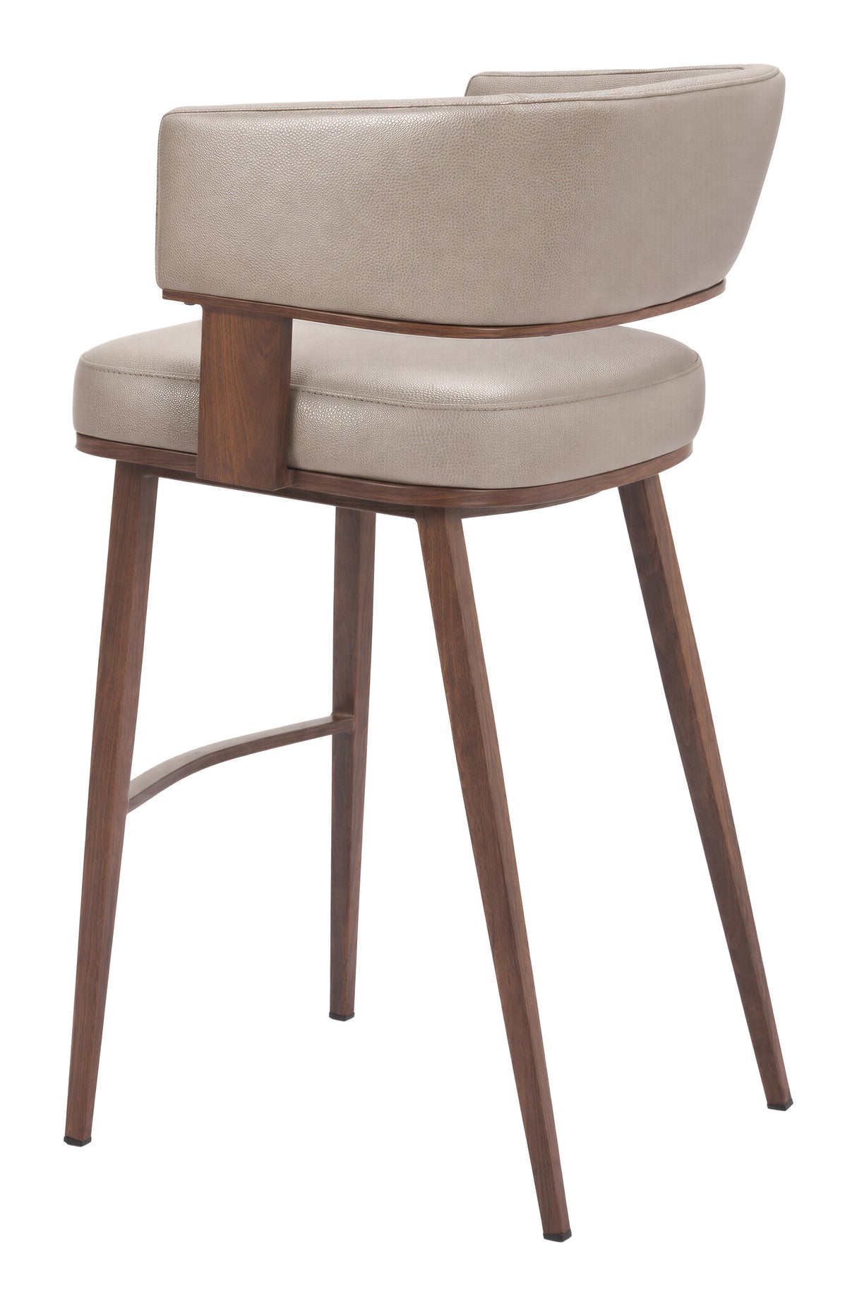 Poise Barstool Brown & Walnut by Zuomod at Eve Furniture