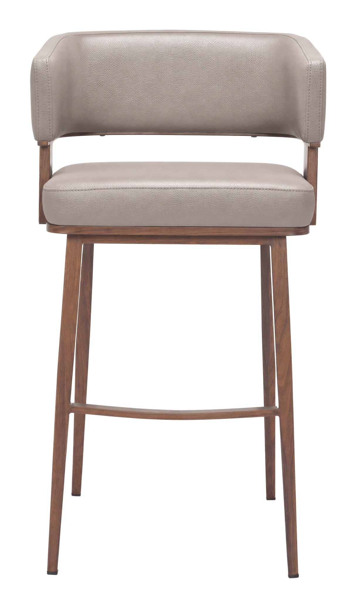 Poise Barstool Brown & Walnut by Zuomod at Eve Furniture