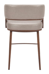 Poise Counter Stool Brown & Walnut by Zuomod at Eve Furniture