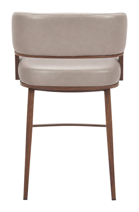 Poise Counter Stool Brown & Walnut by Zuomod at Eve Furniture