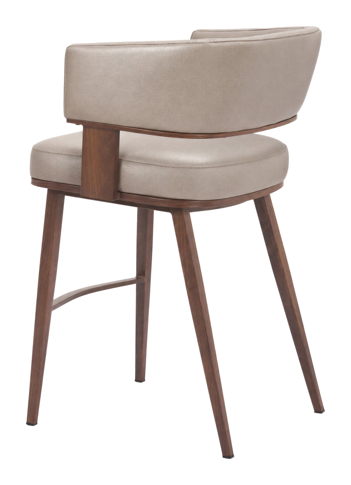Poise Counter Stool Brown & Walnut by Zuomod at Eve Furniture
