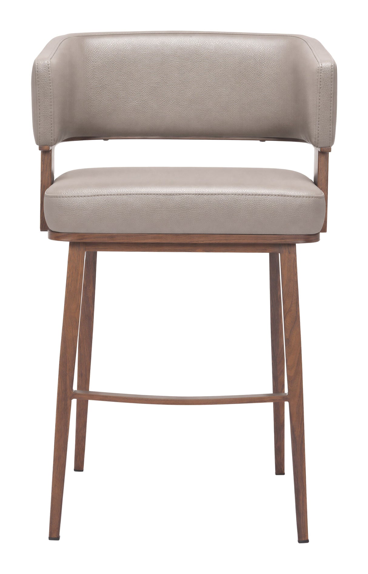Poise Counter Stool Brown & Walnut by Zuomod at Eve Furniture