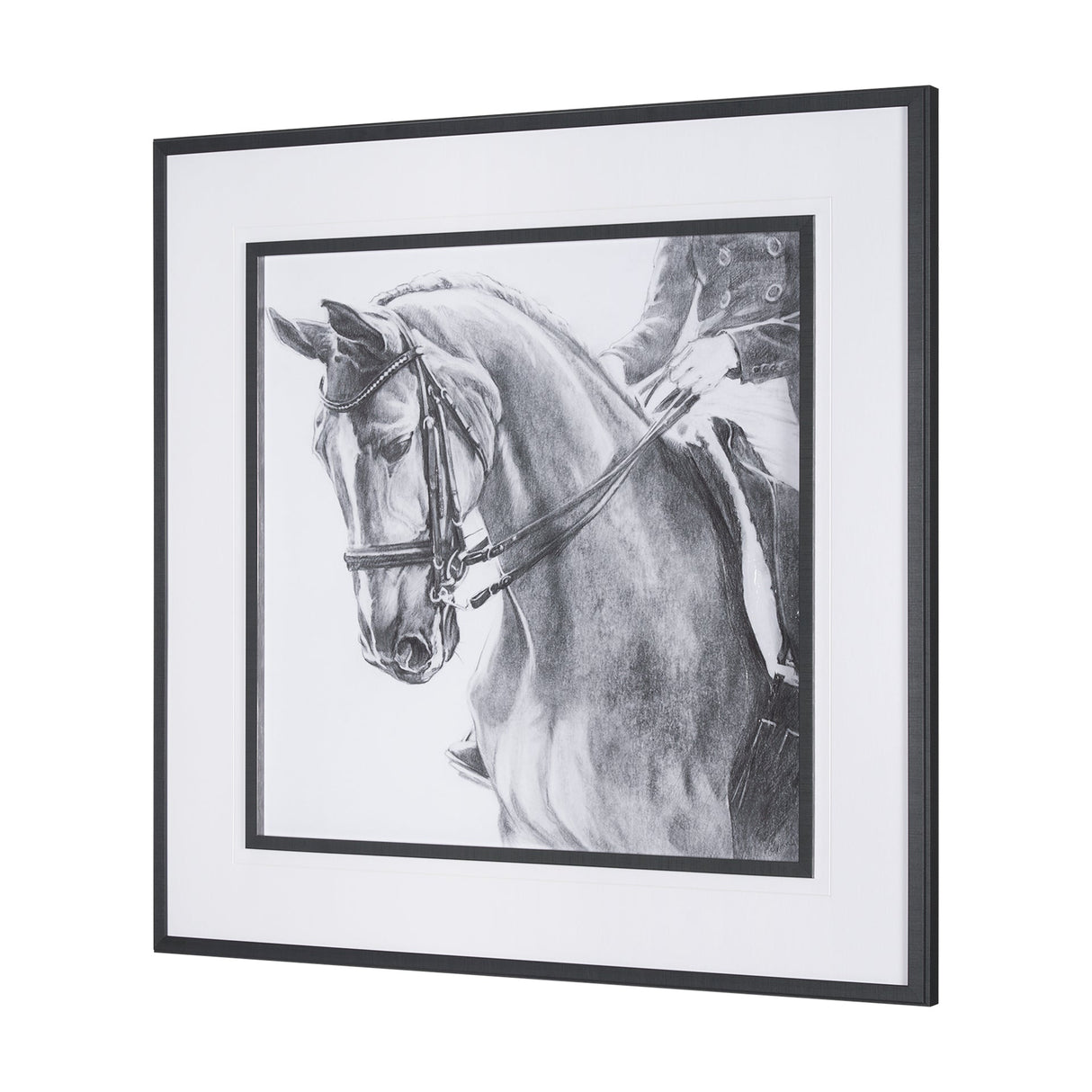 Poised by Mercana Studio a Hand Embellished Textured Framed Art Print Matted under Glass by Mercana at Eve Furniture