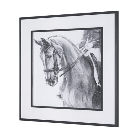 Poised by Mercana Studio a Hand Embellished Textured Framed Art Print Matted under Glass by Mercana at Eve Furniture