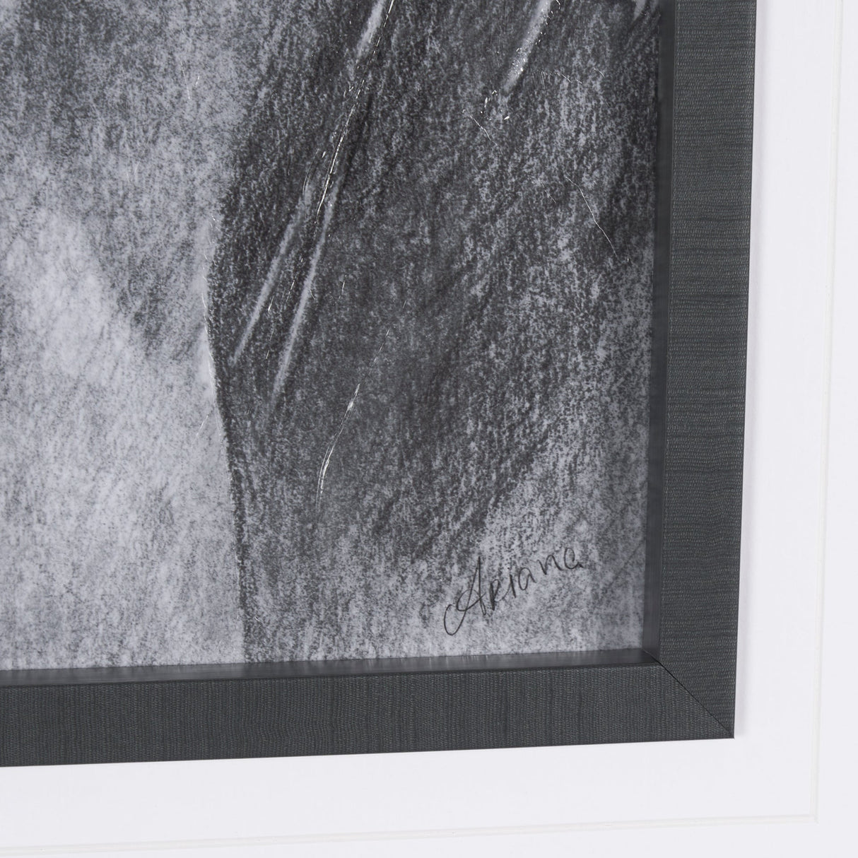 Poised by Mercana Studio a Hand Embellished Textured Framed Art Print Matted under Glass by Mercana at Eve Furniture
