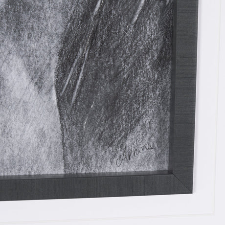 Poised by Mercana Studio a Hand Embellished Textured Framed Art Print Matted under Glass by Mercana at Eve Furniture