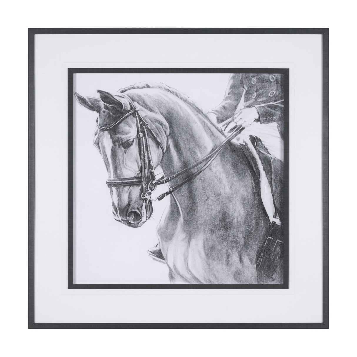 Poised by Mercana Studio a Hand Embellished Textured Framed Art Print Matted under Glass by Mercana at Eve Furniture
