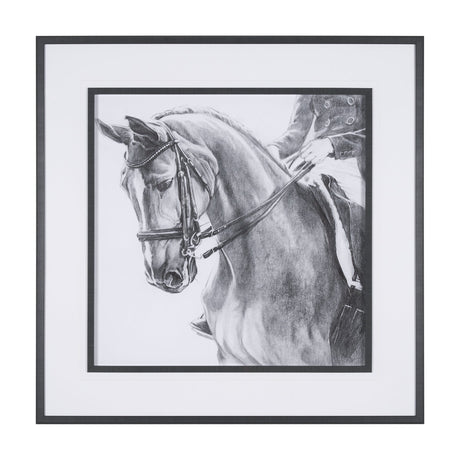 Poised by Mercana Studio a Hand Embellished Textured Framed Art Print Matted under Glass by Mercana at Eve Furniture