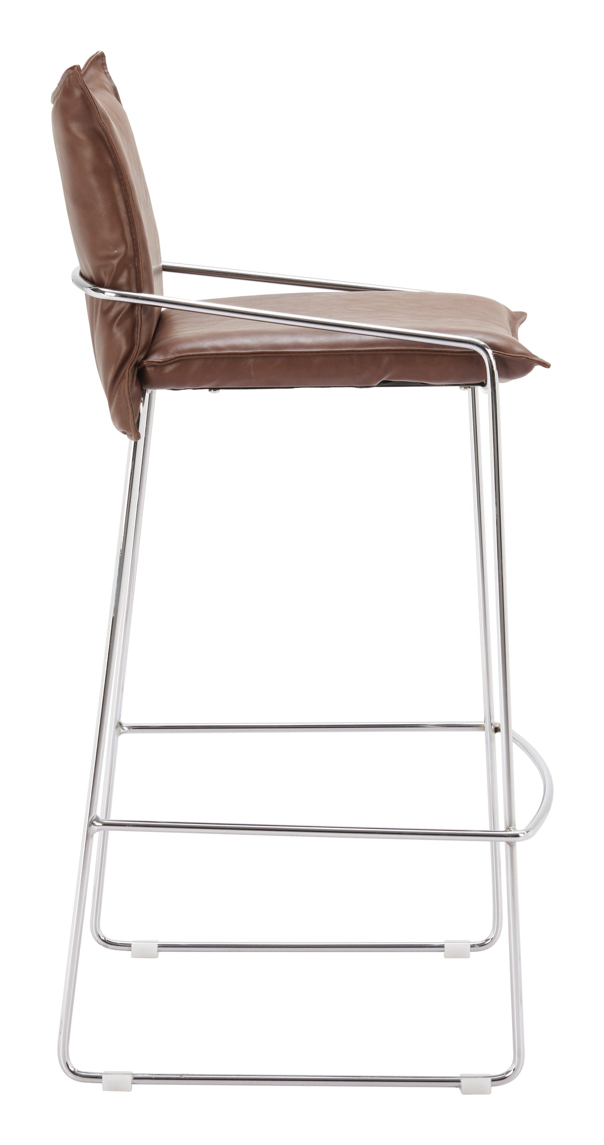 Pola Brown Barstool by Zuomod at Eve Furniture
