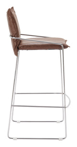 Pola Brown Barstool by Zuomod at Eve Furniture