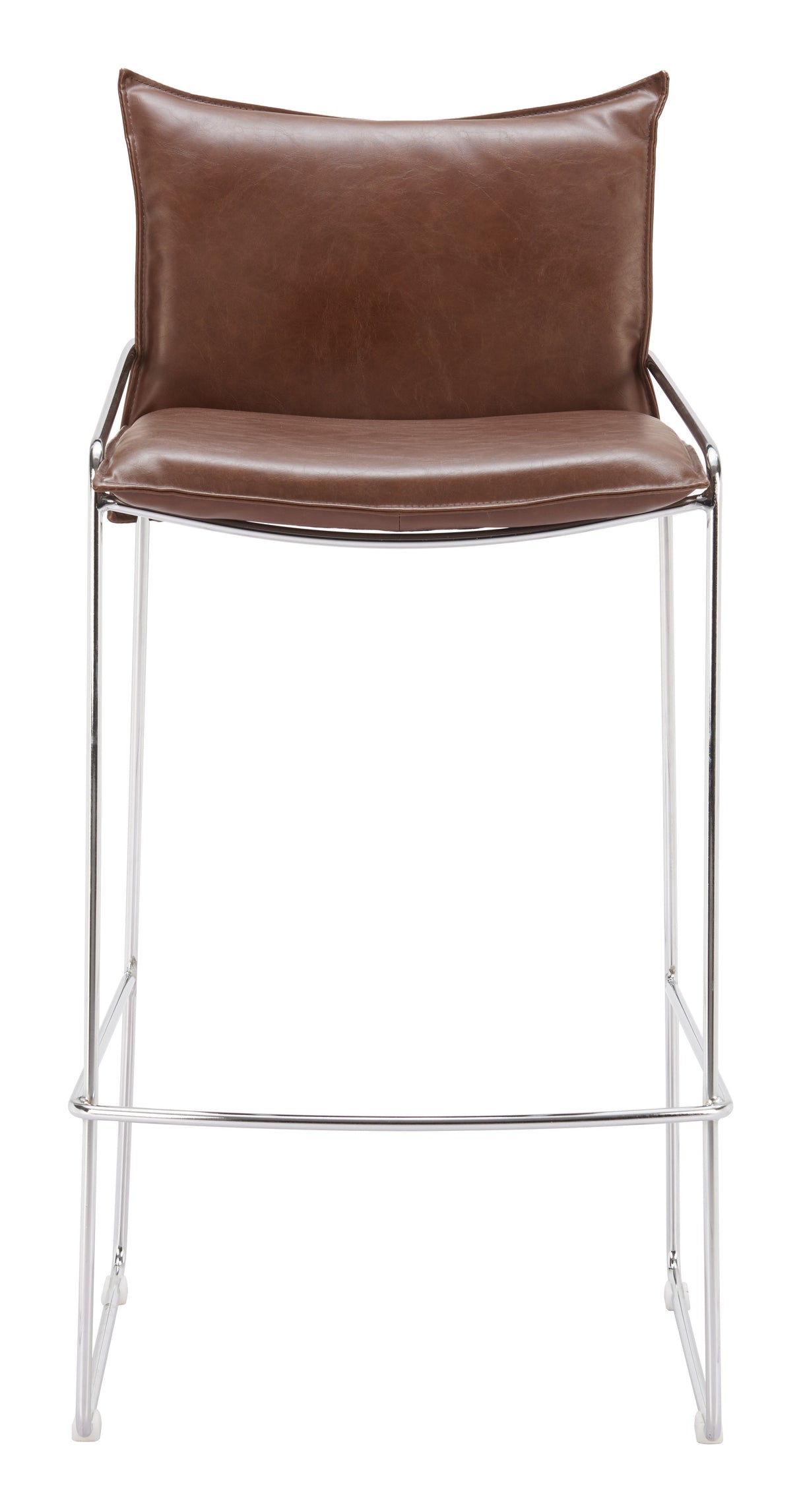 Pola Brown Barstool by Zuomod at Eve Furniture