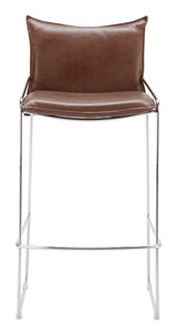 Pola Brown Barstool by Zuomod at Eve Furniture