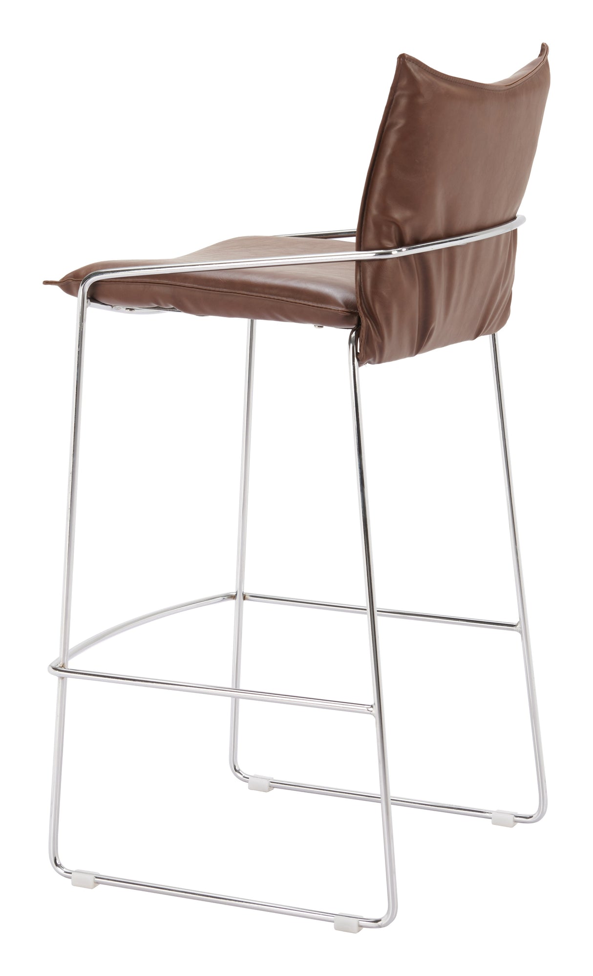 Pola Brown Barstool by Zuomod at Eve Furniture