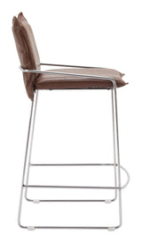 Pola Brown Counter Stool by Zuomod at Eve Furniture