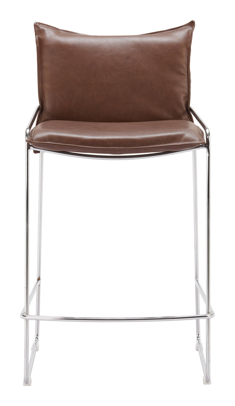 Pola Brown Counter Stool by Zuomod at Eve Furniture