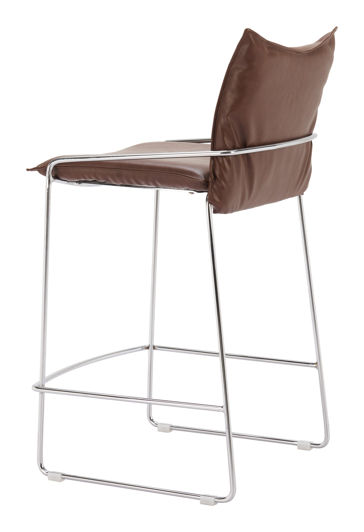 Pola Brown Counter Stool by Zuomod at Eve Furniture