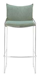 Pola Green Barstool by Zuomod at Eve Furniture
