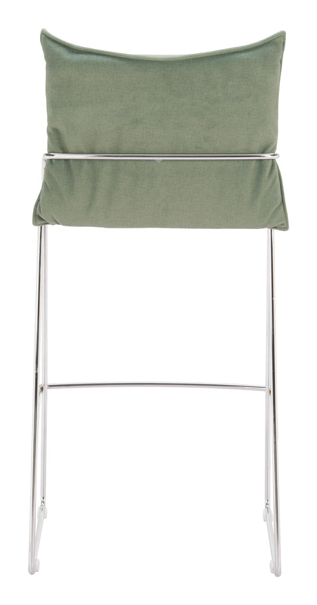 Pola Green Barstool by Zuomod at Eve Furniture