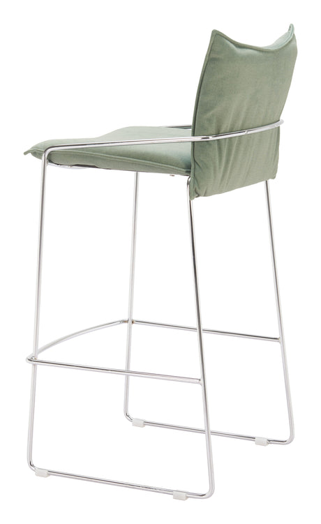 Pola Green Barstool by Zuomod at Eve Furniture