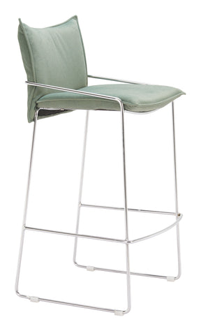 Pola Green Barstool by Zuomod at Eve Furniture