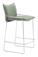 Pola Green Counter Stool by Zuomod at Eve Furniture