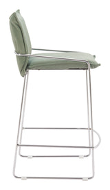 Pola Green Counter Stool by Zuomod at Eve Furniture