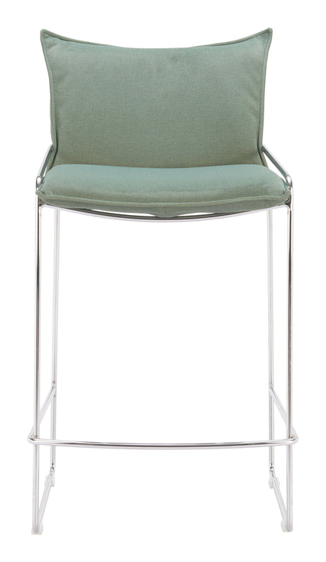 Pola Green Counter Stool by Zuomod at Eve Furniture