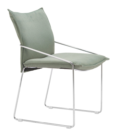 Pola Green Dining Chair (Set of 2) by Zuomod at Eve Furniture